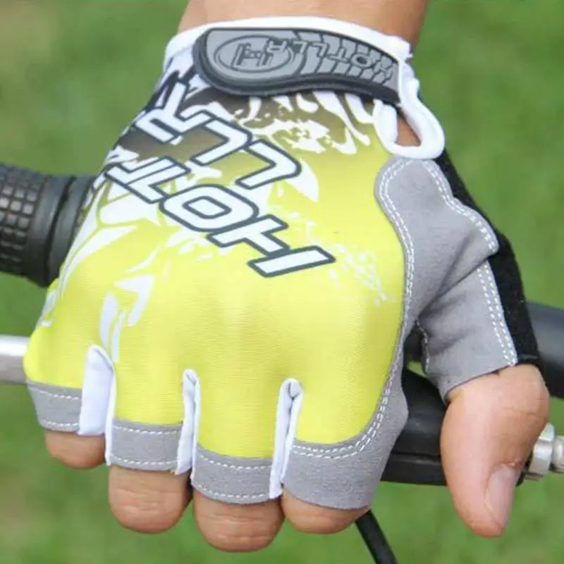 Пара перчаток на пол пальца FietsHandschoenen met Absorberende Zweet Ontwerp voor Mannen en Vrouwen Fietsen Sport Accessoires