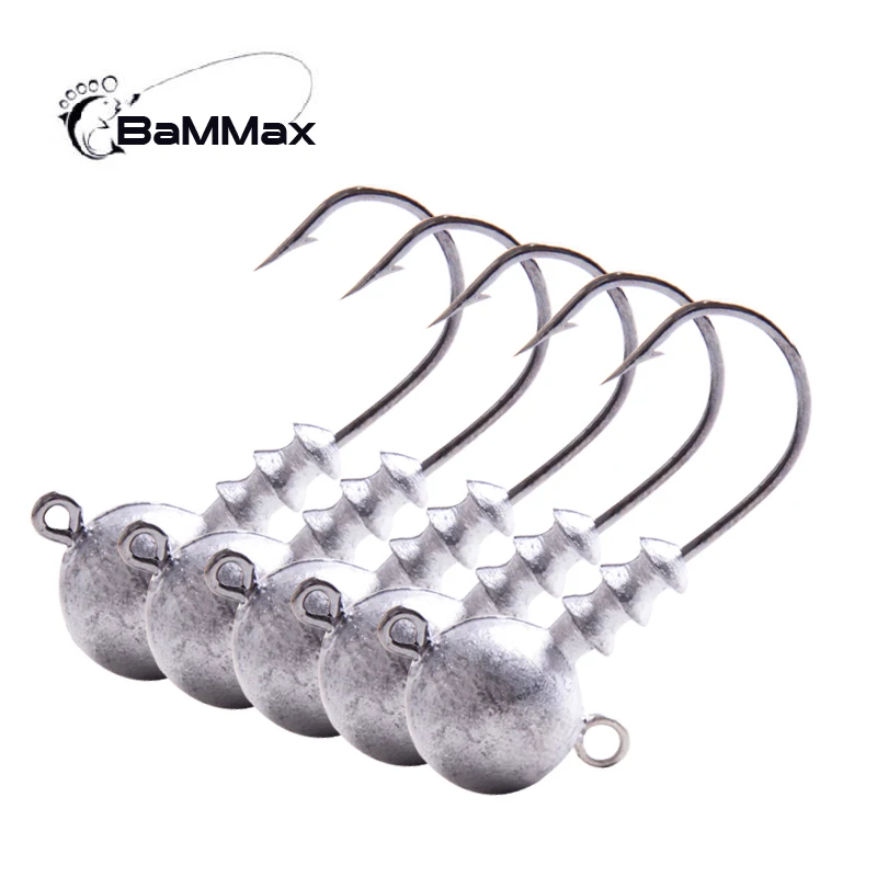 Bammax الصيد هوك 10 قطعة 2.5g 3.5g 5g 7g 8.5g تهزهز طعم سمك يطير الشائكة هوك ل لينة دودة إغراء الطعوم الصيد معالجة اكسسوارات