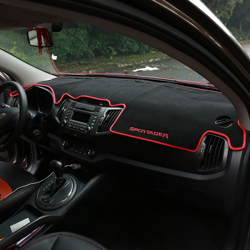 

Car dashboard Avoid light pad Instrument platform desk cover Mats Carpets Trim LHD For KIA Sportage R 2011 2012 2013 2014 2015