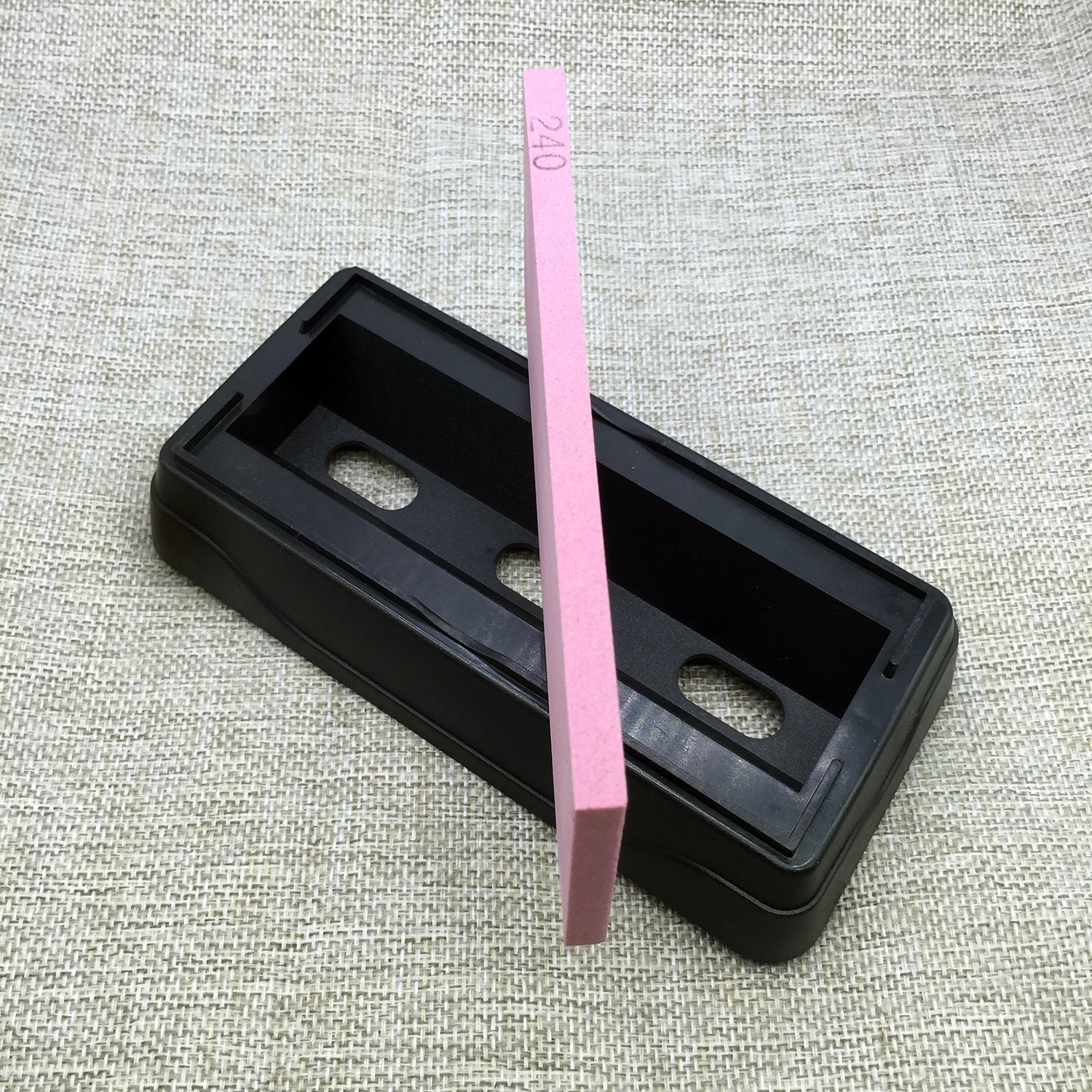 6" corundum whetstone Knife sharpener system Hone stone 240# Grit water stone with Non-slip base coarse Grinding