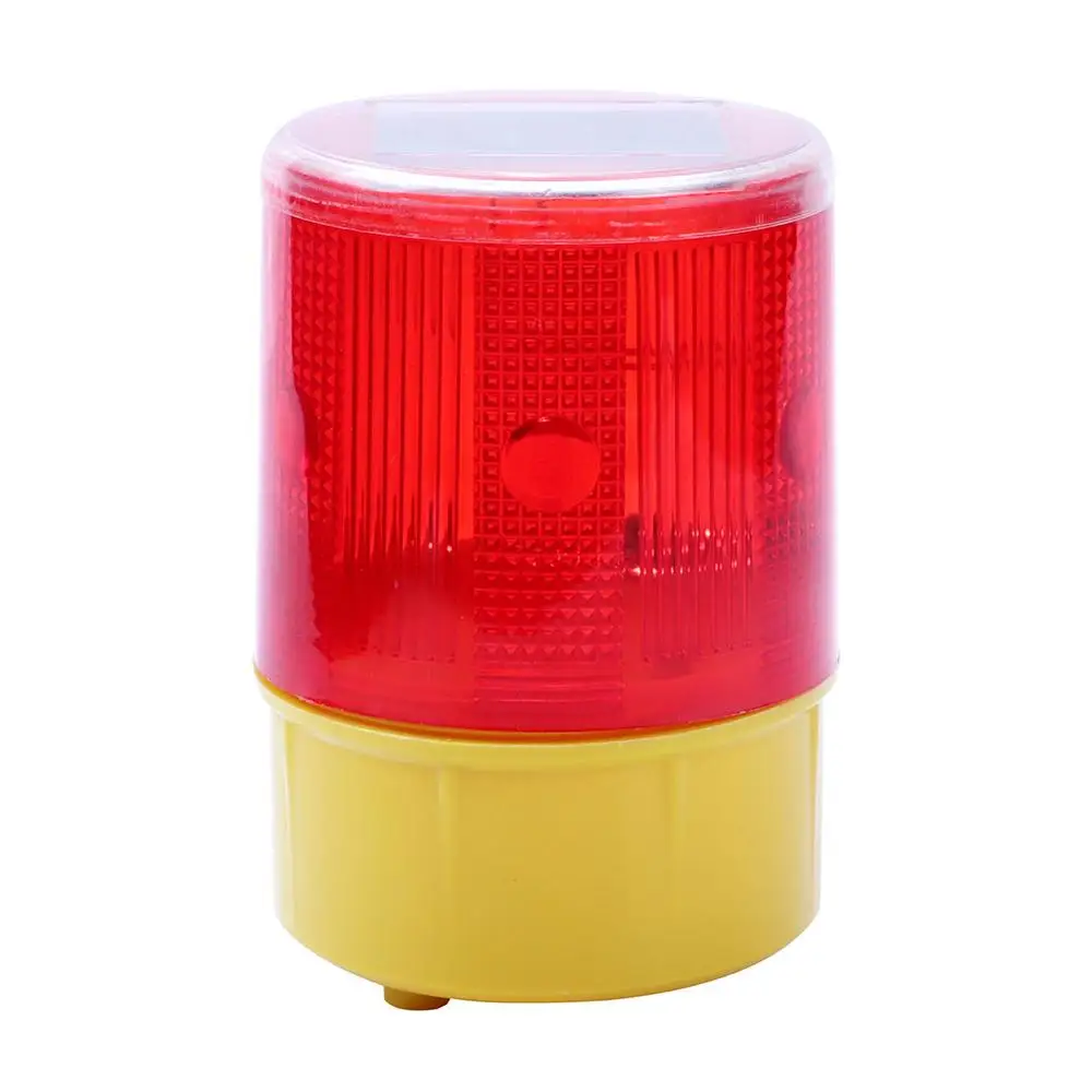 

Signal Safety Traffic Light Warning Red Light Emergency LED Solar Strobe For Night Road Construction Cone Flicker Beacon Lamp