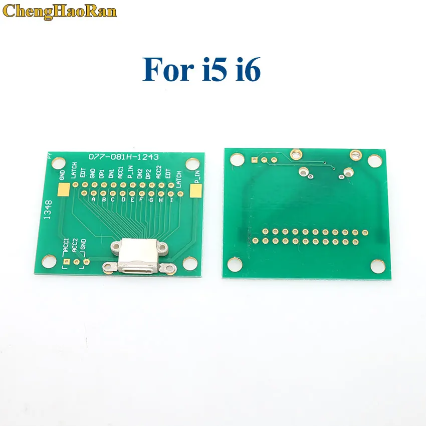 for i5 i6 ChengHaoRan для iPhone 5 5S 6 Мини видеокамера с разъемом Micro USB Для DIP адаптер PCB Тесты Плата USB 2,0 3,0 3,1/Тип-C/HDMI Женский Разъем - Цвет: for i5 i6