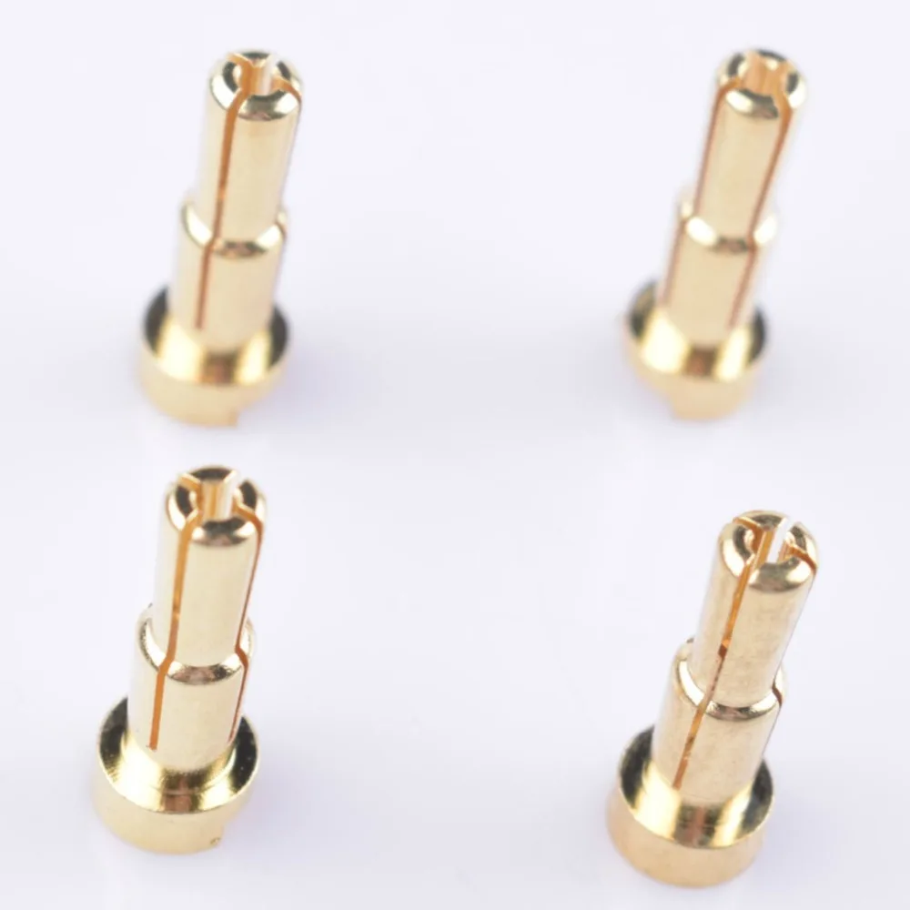 

80A 4.0mm stepped 5.0mm Gold Plated rc Connectors for Battery,Charger,Motor,ESC ,RC Planes Cars Boat Drone
