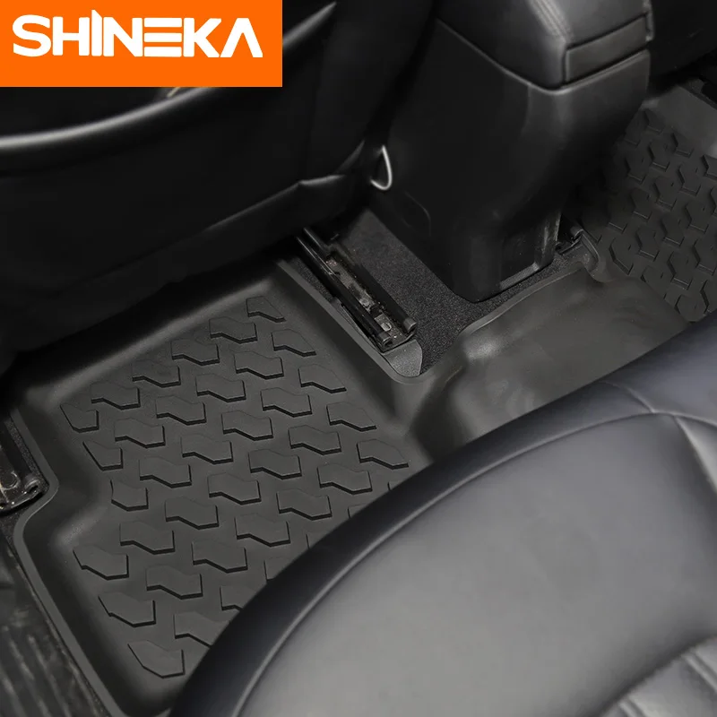 Shineka Floor Mat For Jeep Renegade 2019 2016 Black Rubber