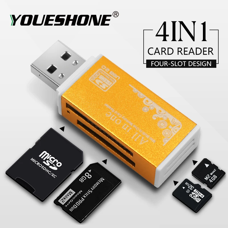 

High Quality Mini USB 2.0 Card Reader for Micro SD Card TF Card Adapter Plug and Play Colourful Choose from for Tablet PC