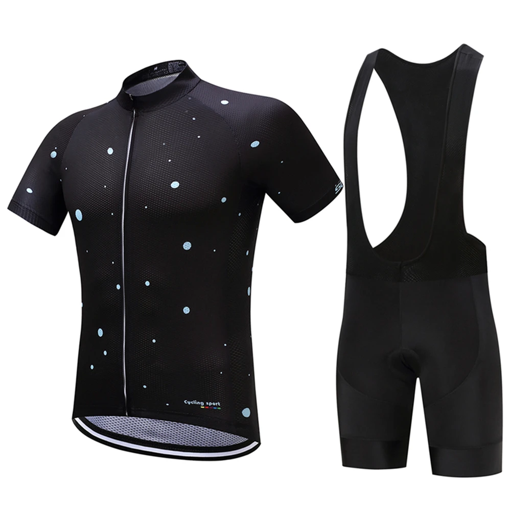 

Bike Jersey Set Cycling Kit Men's 2018 Short Sleeves Breathable Triathlon Suit with 9D GEL Pad Pockets MTB Bicycle Wear Clothes