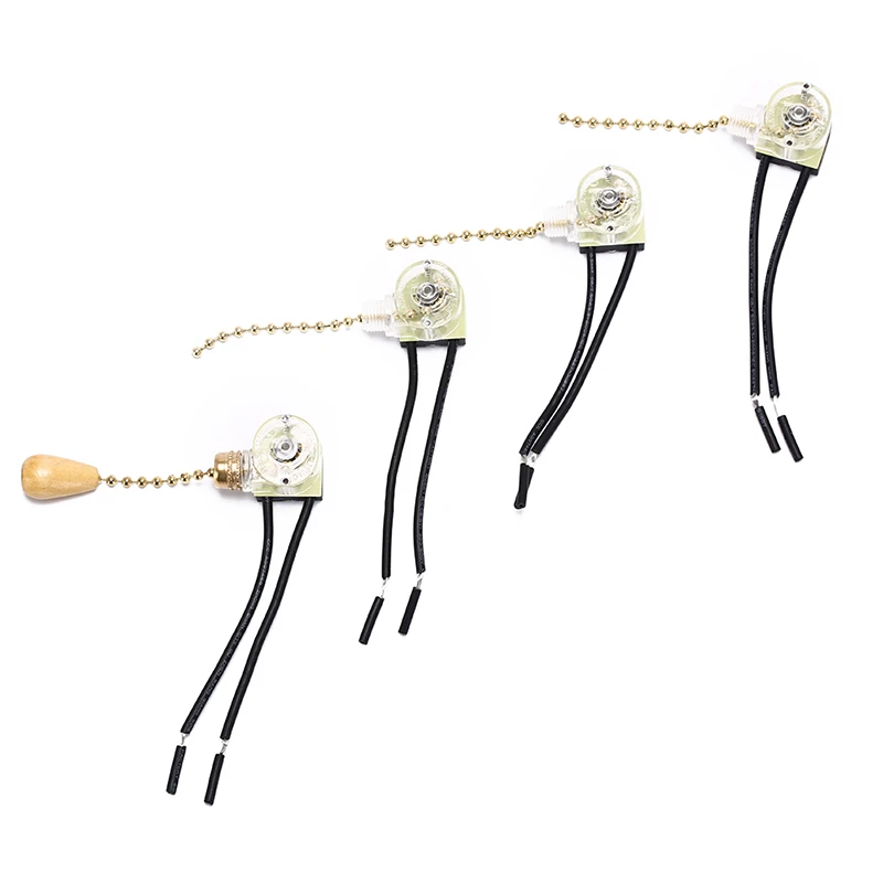 4pcs Wall Light Pull Switch Home Ceiling Fan Lamp Universal Pull Chain Cord Switch Replacement Tools Voltage 3a 250v 6a 125v Switches Aliexpress