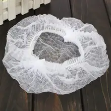 100x белые одноразовые волосы Пылезащитная крышка s стрейч нетканый буффан спа танталовый конденсатор Горячие