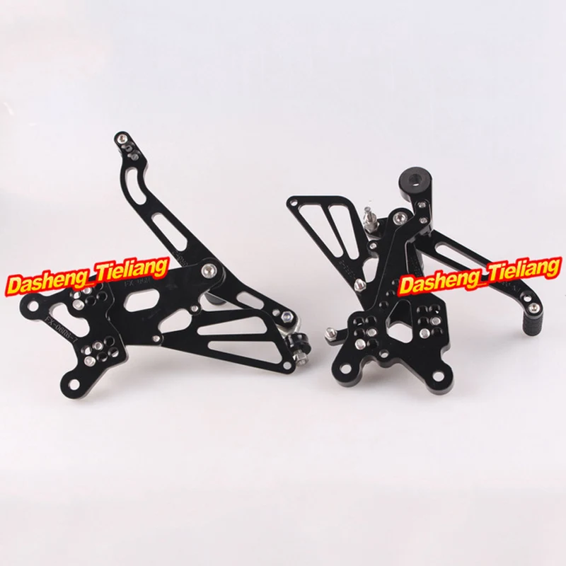 Adjustable Shift Foot Pegs Rear Set Footrests Kit For Yamaha YZF R6 2006 2007 2008 2009 2010 Motorcycle Accessory Parts