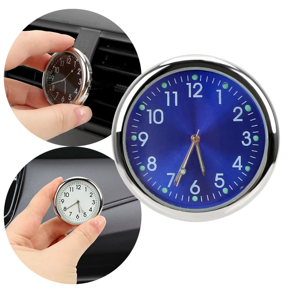 

LEEPEE Air Outlet Decoration Car Clock Luminous Car-styling Quartz Clocks Ornaments Analog Watch