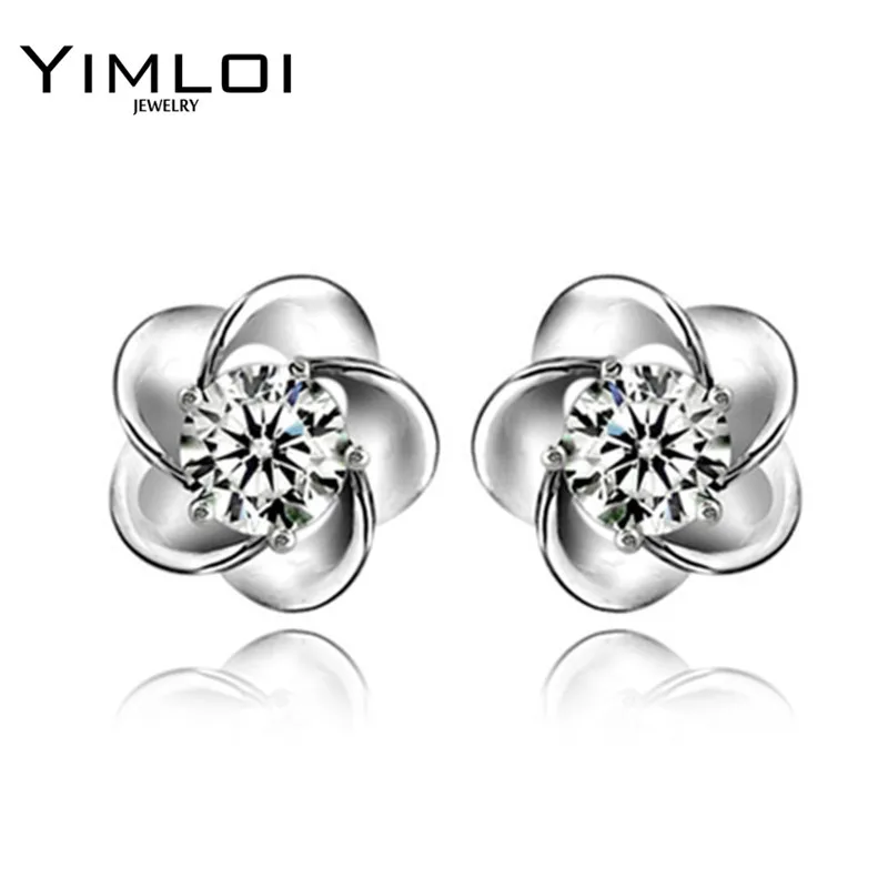 

2016 Brand New Fashion Spherical Crystal Flower Stud Earrings for Women E272