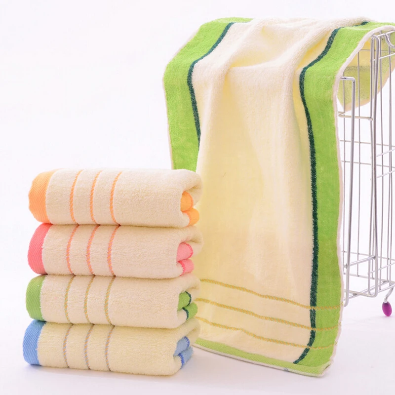 35*75cm Soft Cotton Towels Simple Absorbent Thicken Cleaning Face