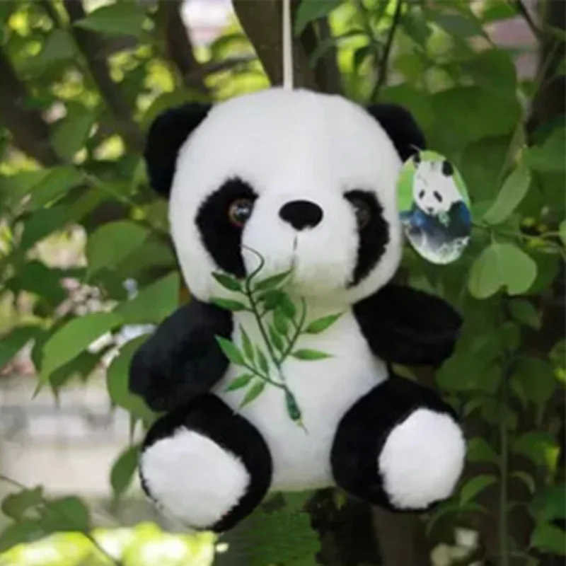 18 см Милая бамбуковая панда, плюшевые игрушки для детей, мягкая плюшевая кукла в виде животного, игрушки для младенцев, детский Пасхальный подарок, декор для детской комнаты