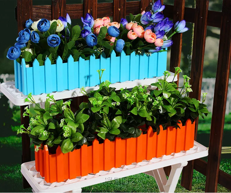 Home & Gargen Plastic flower pots Rectangle Flower pot
