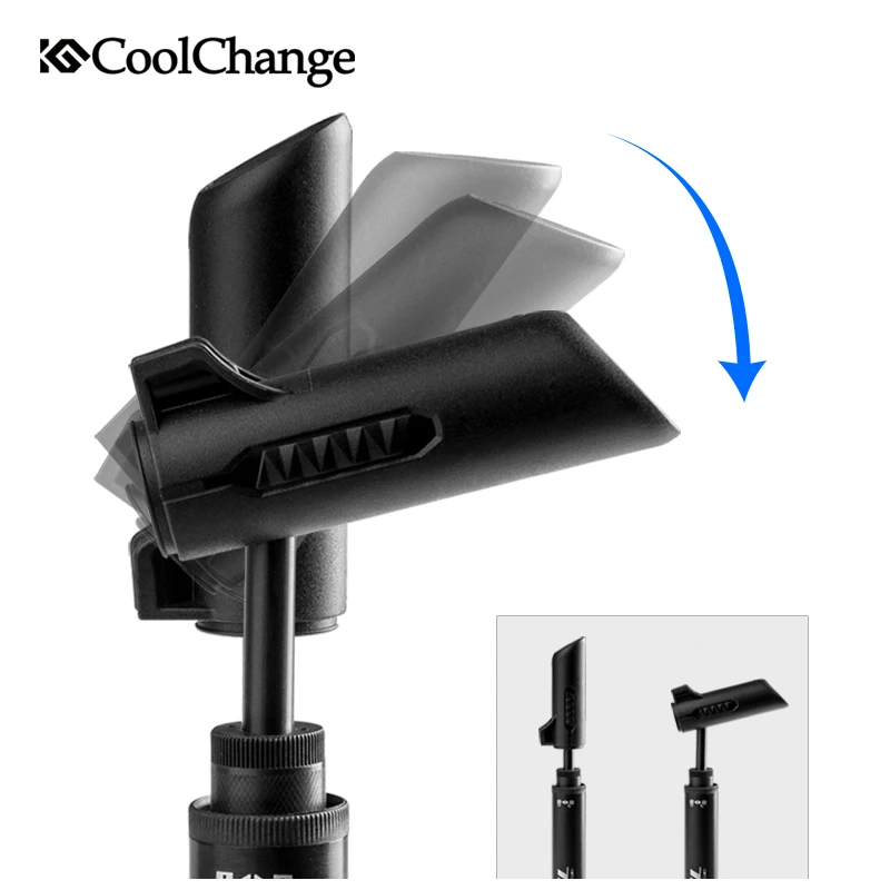 CoolChange 120PSI Портативный мини велосипедный насос из алюминиевого сплава MTB дорожный