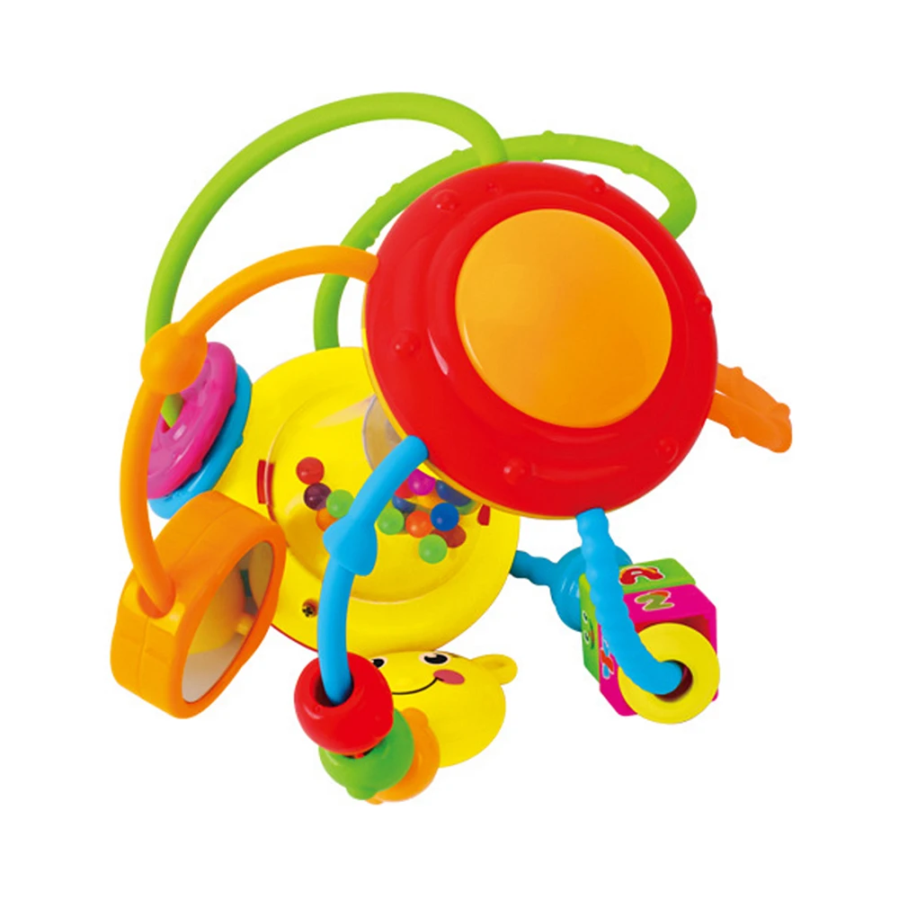 Детские игрушки 0-12 месяцев погремушки мобильные телефоны цвет колесо для бисера погремушки Игрушка на коляску