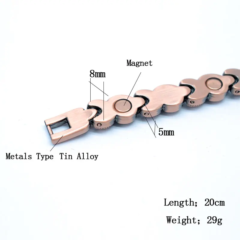 Escalus классический здоровье женские ювелирные изделия био магнитный антикварный медный браслет для женщин магнит модный браслет на подарок