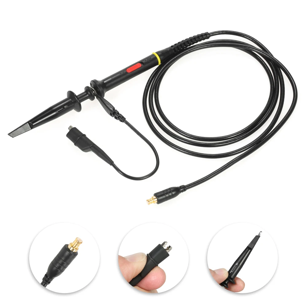 

Portable 1X 10X 60MHz MCX Oscilloscope Probe Alligator Clip Test Probe for DSO Nano Quard Digital osciloscopio