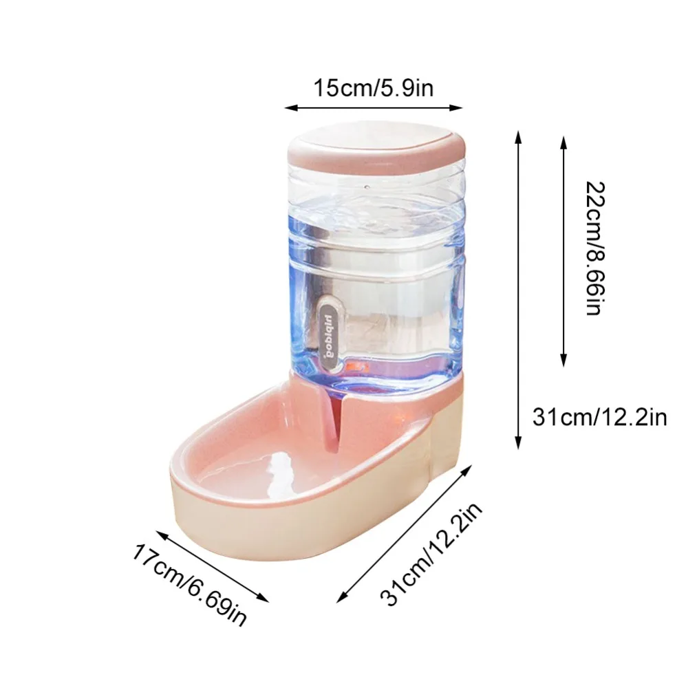 3.8L Dog feeder bowl cat drinking automatic pet Food dispenser bottle for dogs Large Capacity Pet Supplier 3.8L Dog feeder bowl cat drinking automatic pet Food dispenser bottle for dogs Large Capacity Pet Supplier