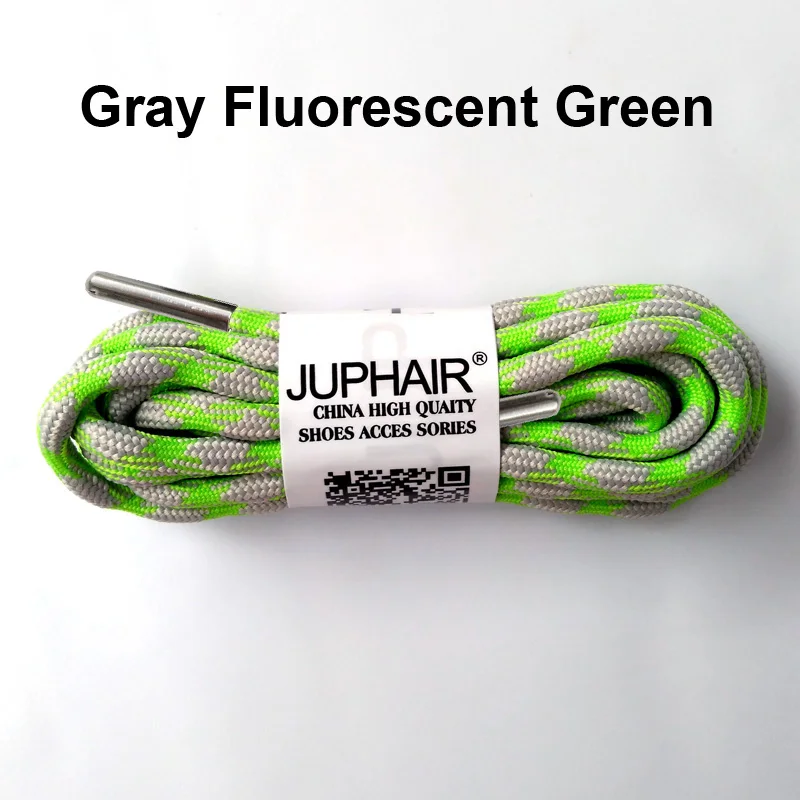 1 Pair Outdoor Sports Casual Multicolor Bumps Round Shoelace Shoe Lace Sneaker Shoelaces Skate Boot Laces High-grade Metal Head