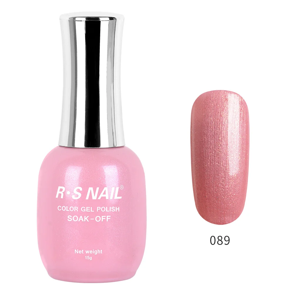 RS NAIL Новая серия Гель-лак для ногтей УФ светодиодный Гель-лак 120 цветов Гель-лак профессиональный маникюрный набор гель-лаков 15 мл - Цвет: 089