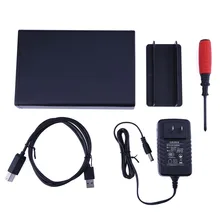 3.5 «USB 3.0 внешний жесткий диск Корпус Алюминий сплав USB 3.0 на SATA 3.5» HDD Box корпус Caddy Поддержка 8 ТБ