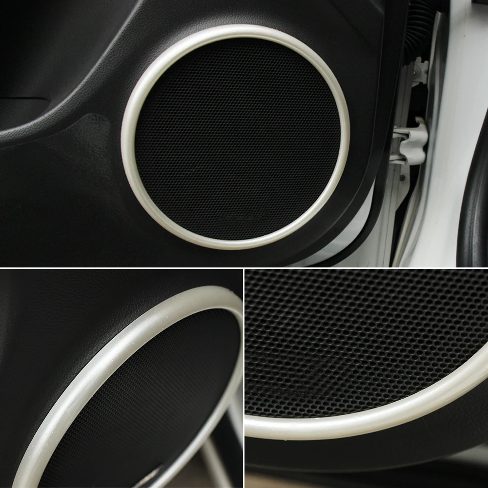 4 шт. автомобиля ABS хромированная дверь стерео динамик кольцо крышка украшения отделка Подходит для Chevrolet Cruze Авто Стайлинг