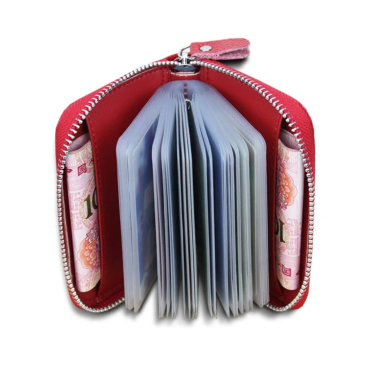 

Travel Unisex Credit Card Holder Wallets Women Men Zipper Card holder Bag Lattice stripes Name ID Business Bus Card Bag Purse
