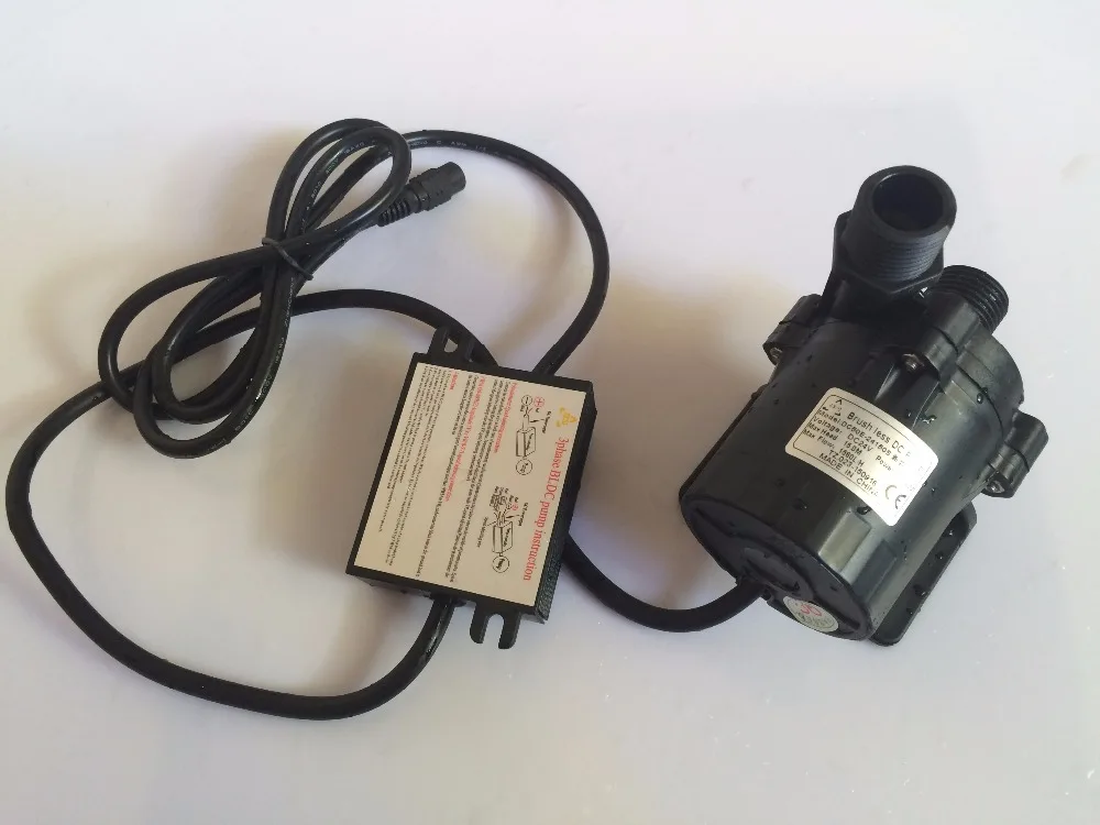 

10pcs 3phase 24V Micro Brushless DC Submersible Pump Max Head 15m High temp 100C For car cooling garden pumping