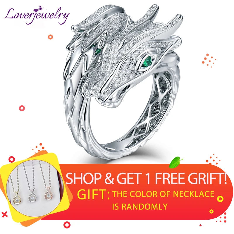 Loverjewelry, кольца для мужчин и женщин унисекс, 18 К, белое золото, рубин и изумруд, камни, Подлинные Бриллианты, кольцо, вечерние, подарок, хорошее ювелирное изделие