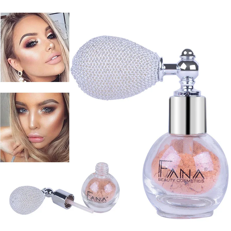 1pcs Shimmer Loose Powder spray Face Makeup Stick Shimmer Highlighter Powder Creamy Texture