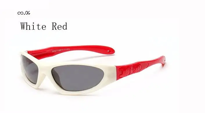 DesolDelos для детей, защита для детей, поляризованные солнцезащитные очки, детские солнцезащитные очки для девочек и мальчиков, уличные очки Polaroid Sunglass Infant - Цвет линз: white red