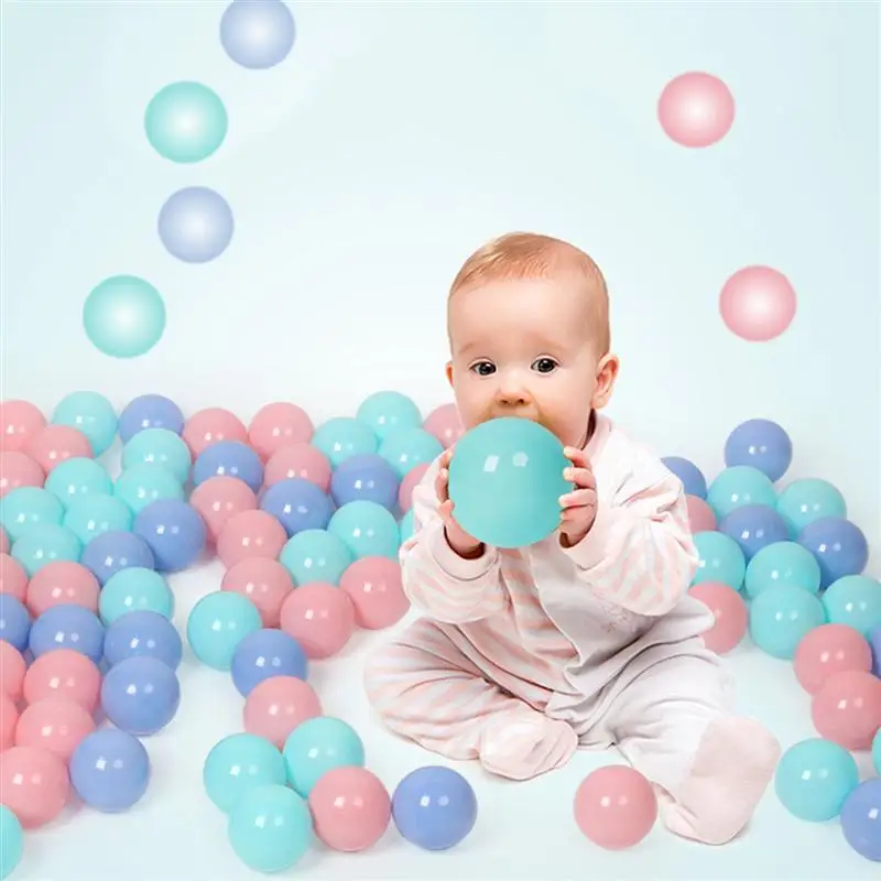100 шт пластиковые шарики океана раздавить доказательство океана шары Макарон красочные игровые шарики игрушка для детей ребенок с