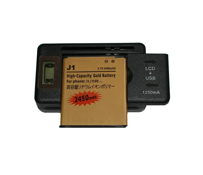 

Ciszean 1x 2450mAh EB-BJ100CBE Gold Replacement Battery + LCD Charger For Samsung Galaxy J1 (2015) J100 J100F J100H J100FN J100M