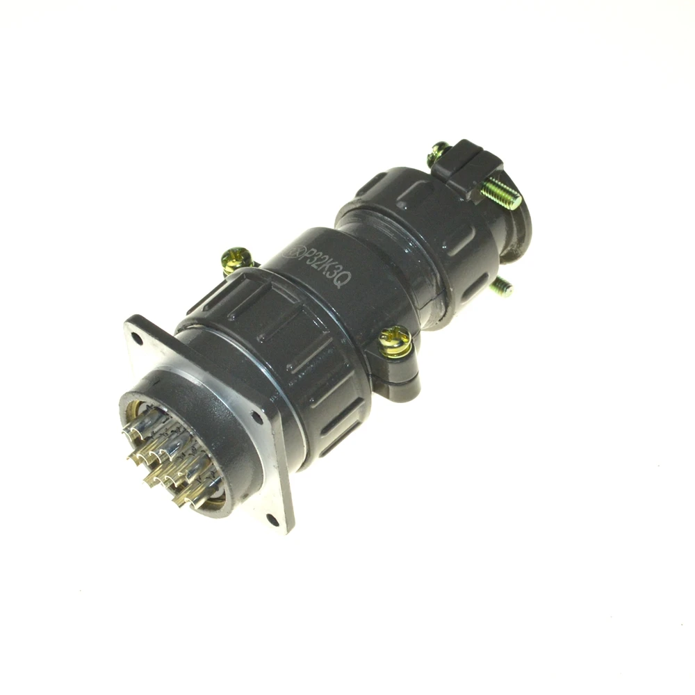 

Unshielded Type 12 Pins Circular Connector Aviation Plug Gray