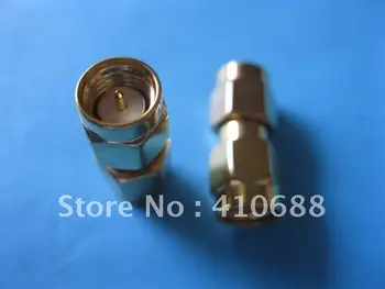 

SMA RF Double Male Coaxial Connector Gold Plated 80 pcs per lot