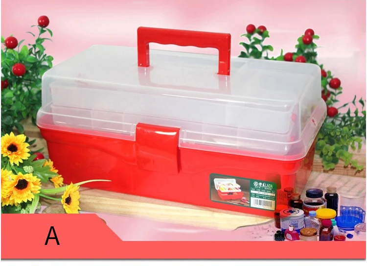 top tool chest LAOA Folded Toolsbox Work-box Colorful Foldable Tool Box Medicine Cabinet Manicure Kit Workbin For Storage tool chest with tools
