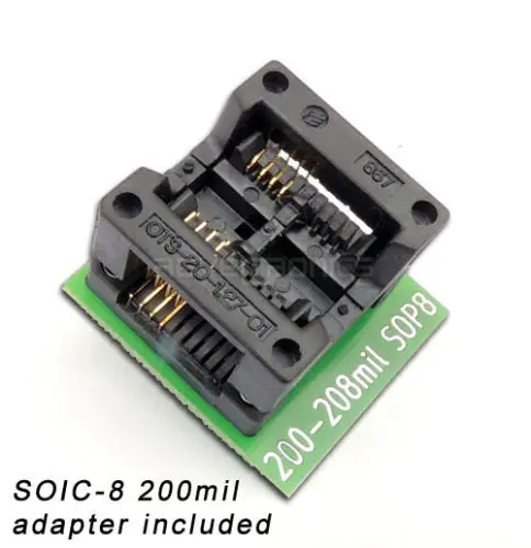 REVELPROG-IS(ICSP FLASH SPI программатор BIOS)+ SOIC-8 200mil+ зажим для SOIC-8