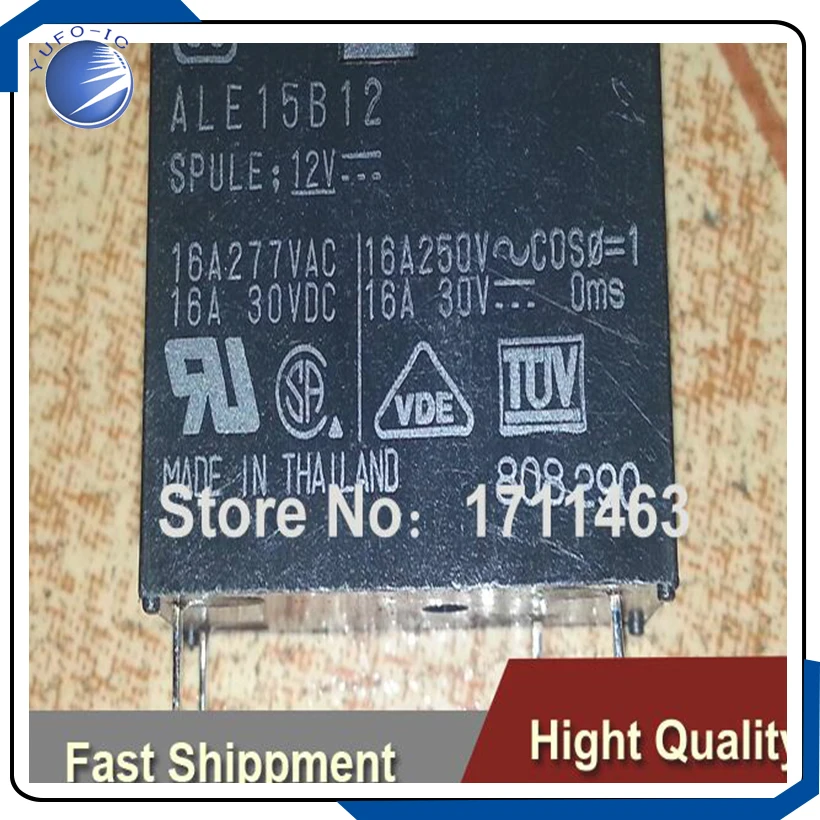 Реле ale15b12 12v 16a