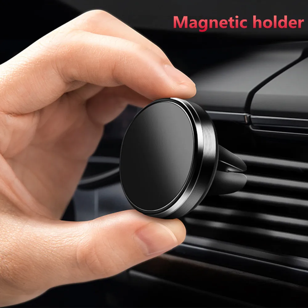 

Car Phone Holder Magnetic Air Vent Mount Mobile Smartphone Stand Magnet Support Cell in Car GPS For iPhone 7 XS Max Samsung