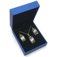 MS Betti уникальное Золотое женское ожерелье с квадратным кристаллом от Swarovski сезон Мода Свадебные ювелирные изделия