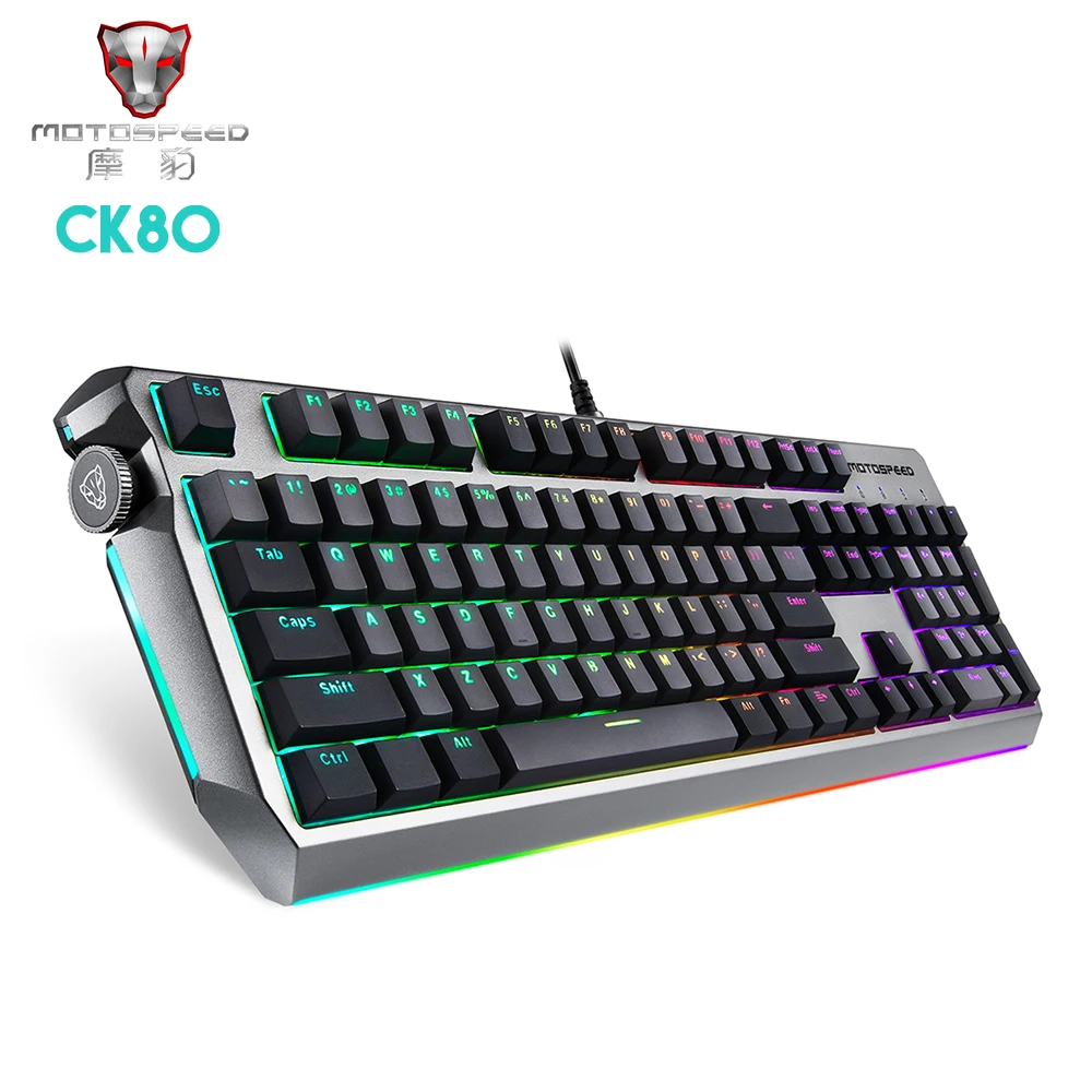 

Original MOTOSPEED CK80 USB Wired Gaming Mechanical Keyboard RGB Backlight Anti-Ghost