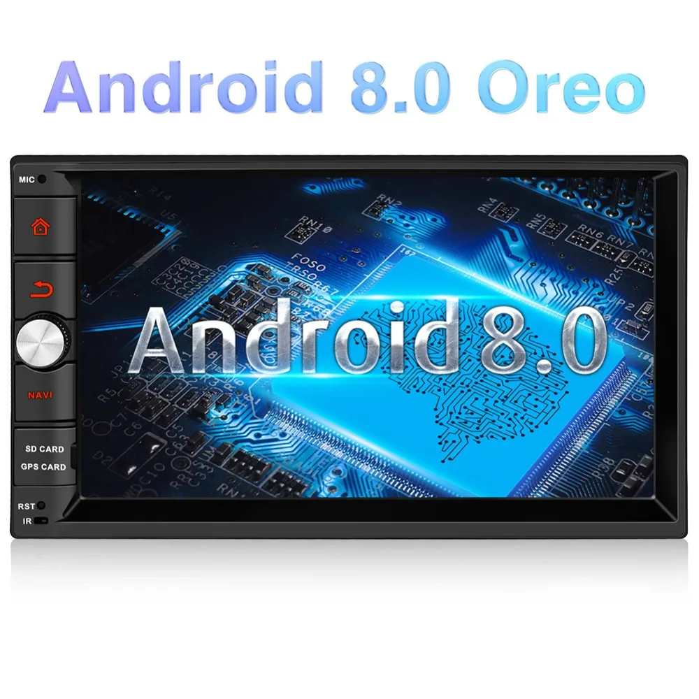 Тыква 2 Din 7 ''Android 8 0 универсальный автомобильный Радио без DVD плеер gps 4G ram 32G rom