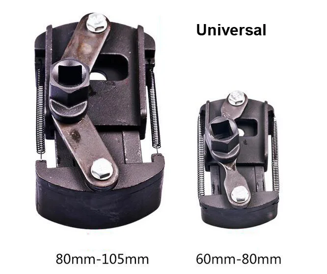 Сверхмощный 60-80 мм 80-105 мм Универсальный Масляный фильтр гаечный ключ для удаления топлива Регулируемый инструмент для удаления сетчатый масляный фильтр две челюсти из литой стали