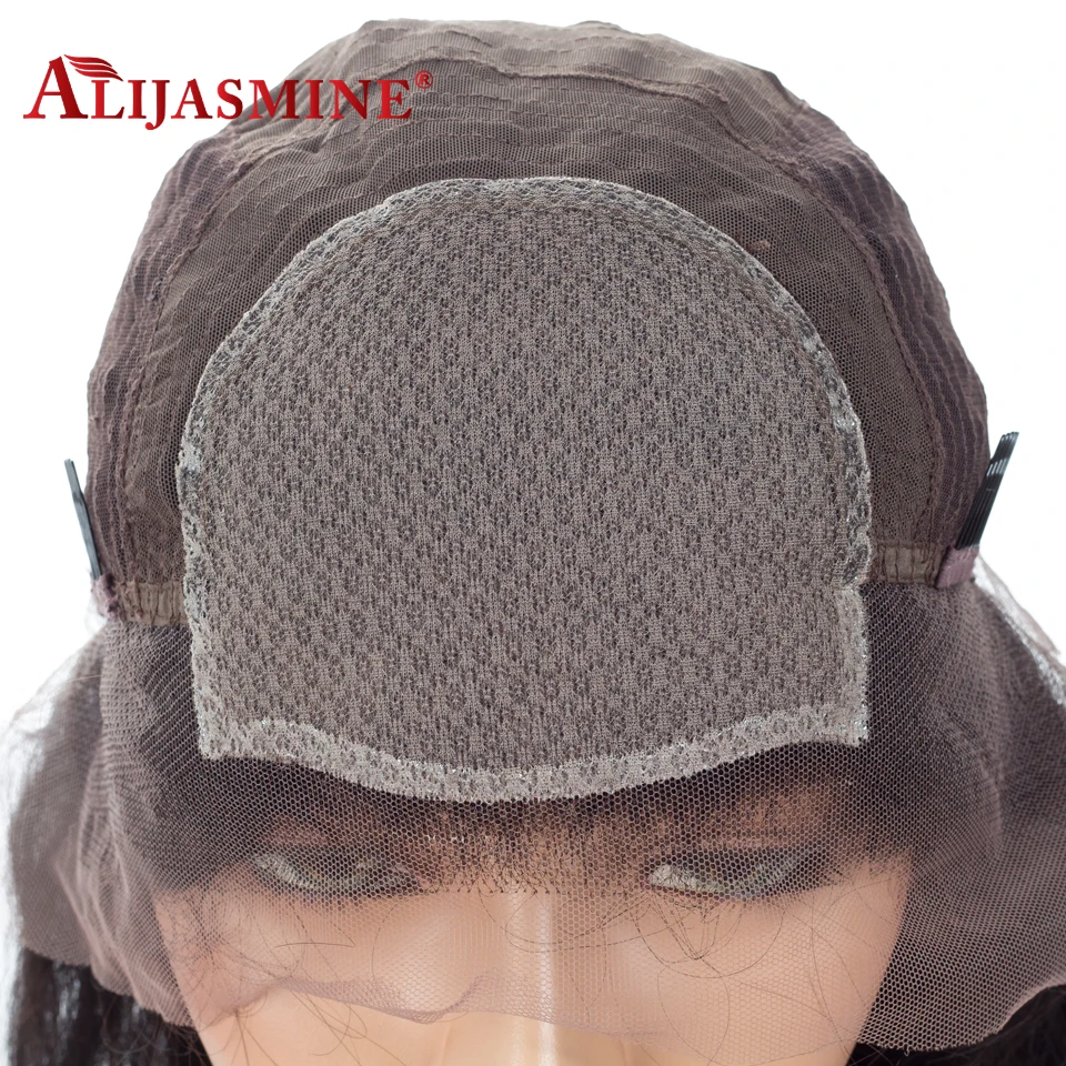 Шелковый Топ AliJasmine 13x4 человеческие волосы со шнуровкой спереди искусственные