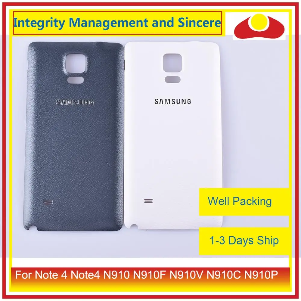 Оригинальный чехол для Samsung Galaxy Note 4 Note4 N910 N910F N910V N910C N910P корпус батарейный отсек