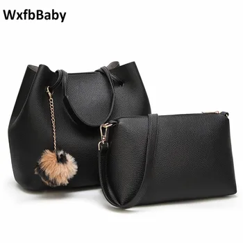 

WxfbBaby wholesale High grade compositte bag women luxury New style Casua Shoulder Bags handbag. brand leather Big shoulder bag