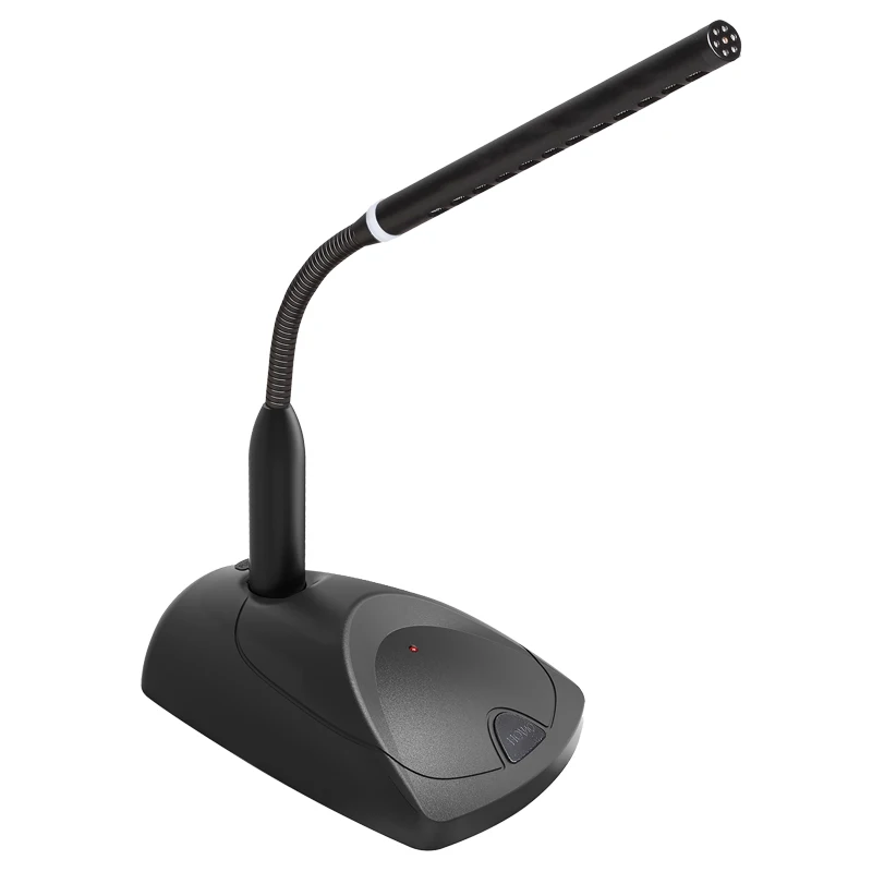 

HT-D01 Dante audio network microphone (POE powered) Desktop Standing Conference Microphone Meeting Condenser Microphone