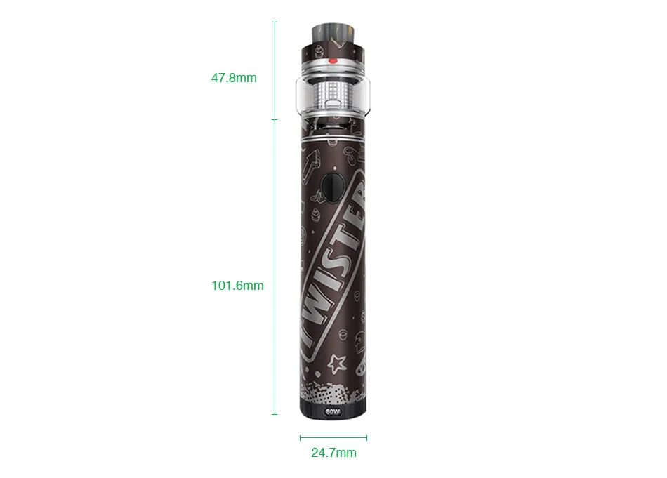 Freemax Twister 80W VW Kit with Fireluke 2 Tank 2300mAh