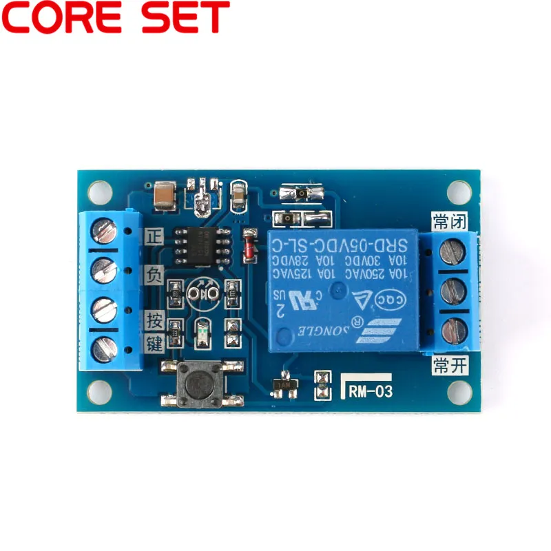 

Bistable Relay Module 5V/12V Single Button Relay Module One Key Car Modification Start-Stop Self locking Car Modification Switch